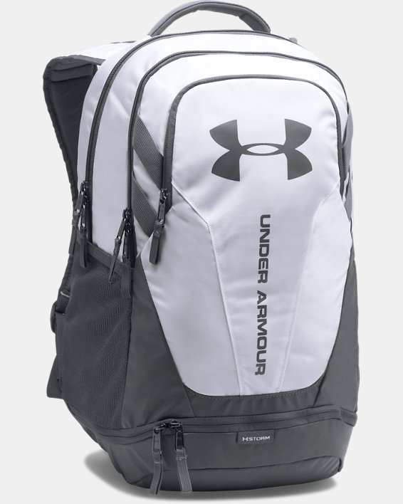 Men's UA Hustle 3.0 Backpack, White, pdpMainDesktop image number 6